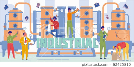 Industrial Economy Sector Word Concept Banner Industrial Economy Sector Word Concept Banner 62425810