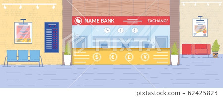 Currency Exchange Department Interior Backdrop Currency Exchange Department Interior Backdrop 62425823