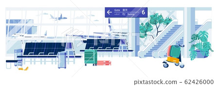 Air Terminal Departure or Waiting Zone Interior.