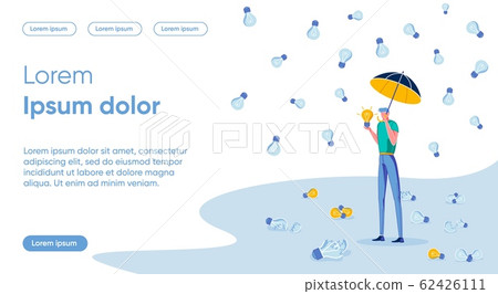 Cherishing Ideas Flat Landing Page Vector Template Cherishing Ideas Flat Landing Page Vector Template 62426111