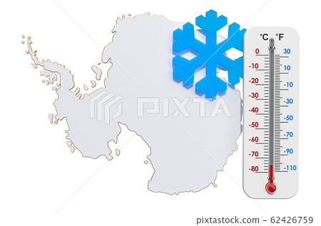 Antarcticas coldest temperatures, 3D rendering Antarcticas coldest temperatures, 3D rendering 62426759