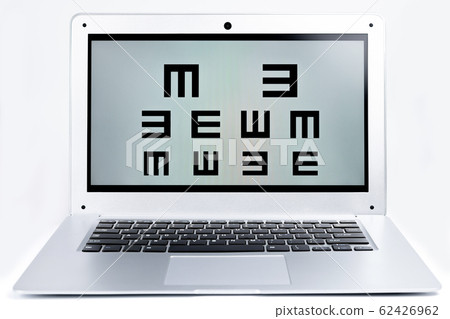 Eye test chart E chart Notebook PC 62426962