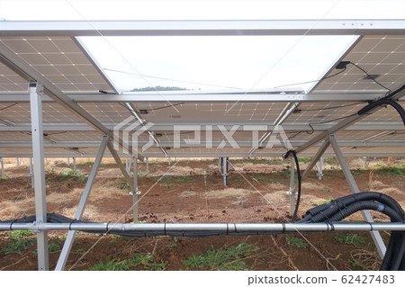 The solar power plant where the panel was skipped The solar power plant where the panel was skipped 62427483