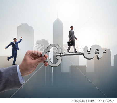 Concept of key to financial success and prosperity Concept of key to financial success and prosperity 62429298