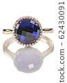 Sapphire and diamond halo fine jewelry 62430091
