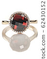 Ruby and diamond halo fine jewelry non-traditional 62430152