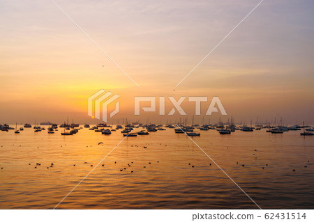 Fisherman boats in water of Arabian Sea on 62431514