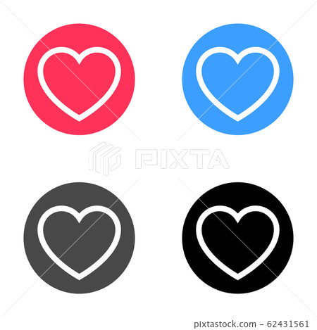Favorites icon, Heart, Love sign symbol, Bookmark symbol, button Favorites icon, Heart, Love sign symbol, Bookmark symbol, button 62431561