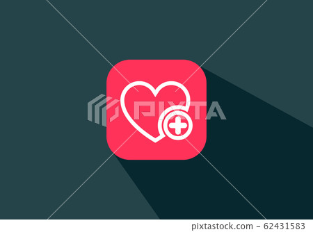 Favorites icon with plus symbol. Favorite icon, heart add plus sign, bookmark symbol, button Favorites icon with plus symbol. Favorite icon, heart add plus sign, bookmark symbol, button 62431583