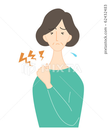 Middle-aged women suffering from stiff shoulders Middle-aged women suffering from stiff shoulders 62432483