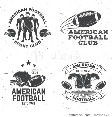 Set of american football or rugby club badge.... - Stock Illustration  [62434877] - PIXTA