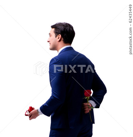 Romantic concept with man making marriage proposal Romantic concept with man making marriage proposal 62435449