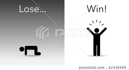 Humanoid icon Win / Loss Figure design Humanoid icon Win / Loss Figure design 62436499