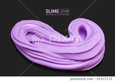 purple realistic slime on a black background 62437172