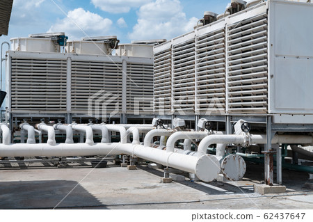 cooling towers unit on the roof 62437647