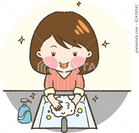 女人洗手 62439342