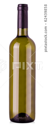 Green Wine bottle isolated on white. Green Wine bottle isolated on white. 62439858