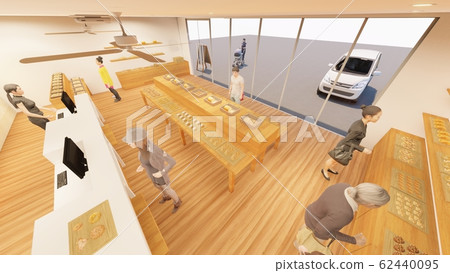 Bakery with people illustration 39 Bakery with people illustration 39 62440095
