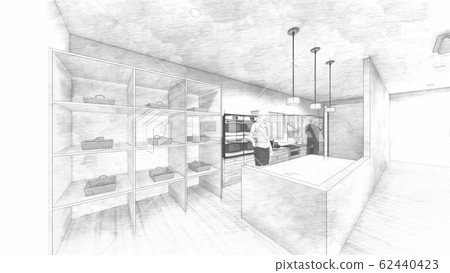 Bakery with people illustration 91 Bakery with people illustration 91 62440423