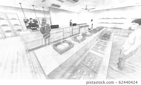 Bakery with people illustration 90 Bakery with people illustration 90 62440424