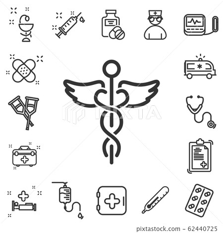 Line icons set of hospital Line icons set of hospital 62440725