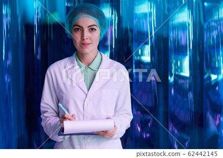 Female Scientist Posing in Lab 62442145