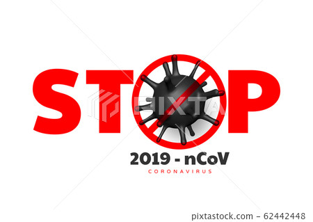 Stop coronavirus, virus strain of MERS-Cov. 62442448