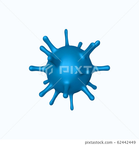 Vector 3d abstract virus, bacteria. Vector 3d abstract virus, bacteria. 62442449