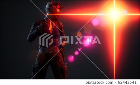 cyberpunk young woman, futuristic style cyberpunk young woman, futuristic style 62442541