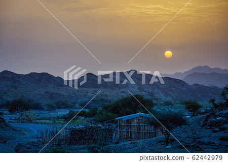 Sunrise landscape Simien mountain Ethiopia 62442979