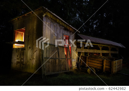 Night at an Small Farm in California Night at an Small Farm in California 62442982