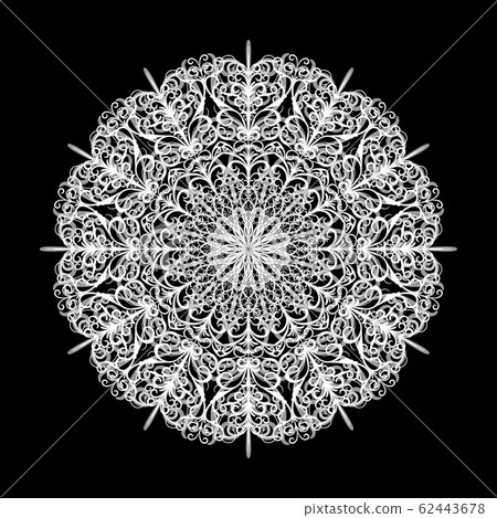 Abstract mandala. Vector background with a round pattern Abstract mandala. Vector background with a round pattern 62443678