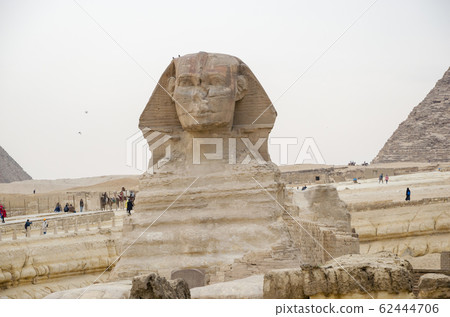 The Great Sphinx on the west bank of the Nile in 62444706