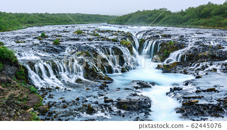 Bruarfoss waterfall in summer time 62445076
