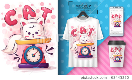 Cute kitty poster and merchandising 62445250