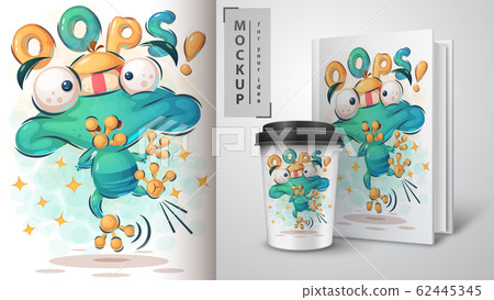 Jump frog poster and merchandising Jump frog poster and merchandising 62445345
