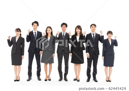 Multiple business guts pose Multiple business guts pose 62445429