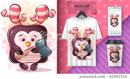 Penguin with axe poster and merchandising Penguin with axe poster and merchandising 62445554