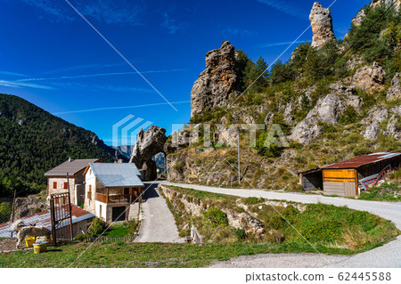 Panoramic view of the Mercantour National Park near Valberg, French Alps 62445588