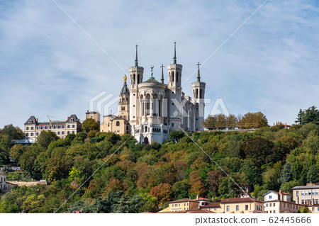 The Basilica of Notre-Dame of Fourviere in Lyon, France, Europe 62445666