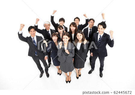 Large number of people Business Guts pose Overview Large number of people Business Guts pose Overview 62445672