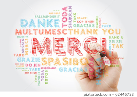 Merci (Thank You in French) Word Cloud 62446758