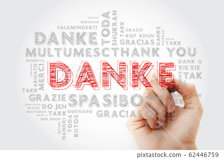 Danke (Thank You in German) Word Cloud 62446759