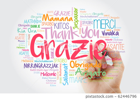 Grazie (Thank You in Italian) word cloud Grazie (Thank You in Italian) word cloud 62446796