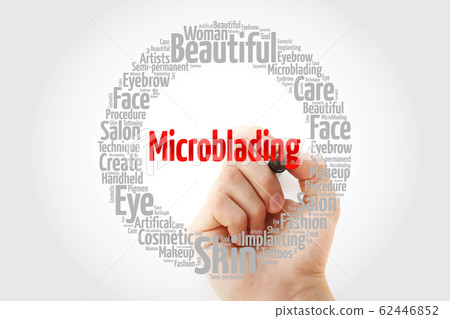 Microblading word cloud collage 62446852