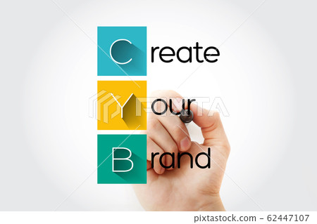 CYB - Create Your Brand acronym with marker 62447107