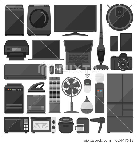 電器和家用電器的插圖集 62447515