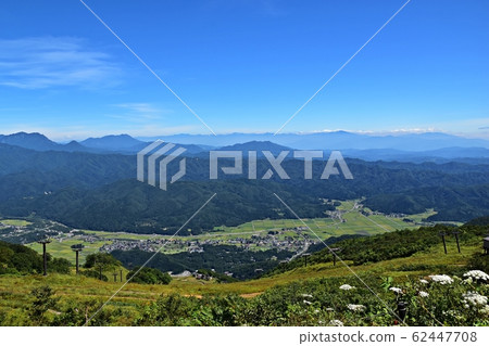 白馬村白馬高湯夏天大全景 白馬村白馬高湯夏天大全景 62447708