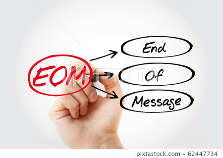 EOM - End Of Message acronym 62447734