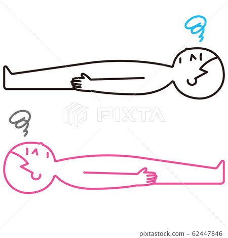 一個男人頭暈的圖標 62447846